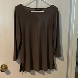 Sympli Lihht brown top.  Size 12.
